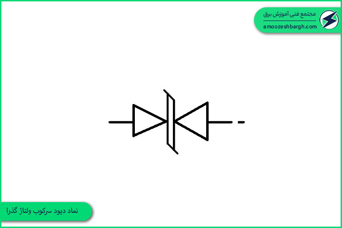 نماد دیود سرکوب ولتاژ گذرا